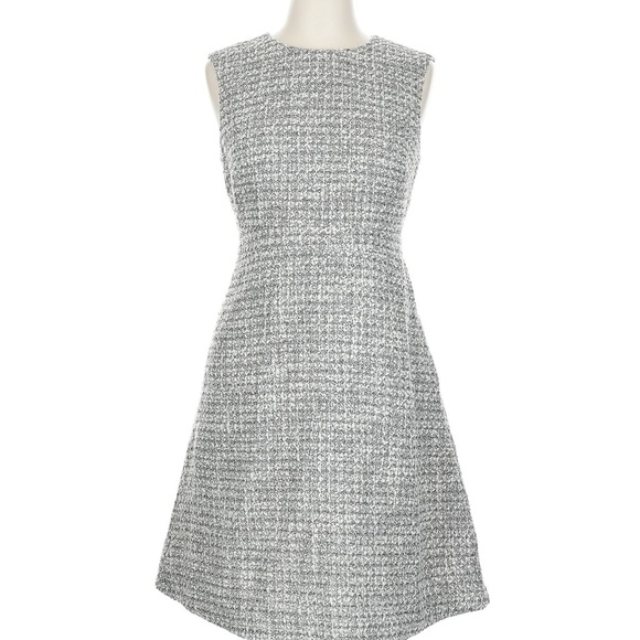 J. Crew Dresses & Skirts - J Crew Gray Silver Tweed Cocktail Dress